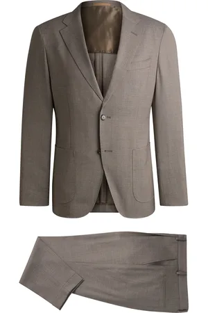 HUGO BOSS Abito slim fit in lana vergine ritorta