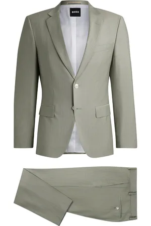 HUGO BOSS Abito slim fit in misto lana