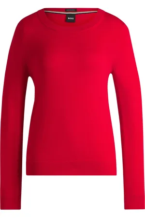 HUGO BOSS Maglione a girocollo in lana merino