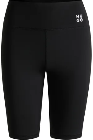 HUGO BOSS Shorts da ciclista in jersey elasticizzato con logo scomposto