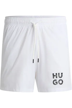 HUGO BOSS Boxer da mare con fodera interna integrale e logo scomposto