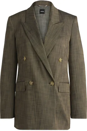 HUGO BOSS Blazer regular fit in tessuto mélange