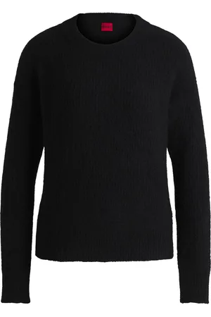 HUGO BOSS Maglione relaxed fit con righe orizzontali lavorate a maglia