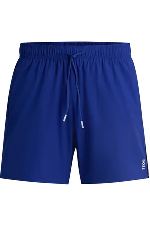 HUGO BOSS Boxer da mare con righe tipiche del marchio e logo