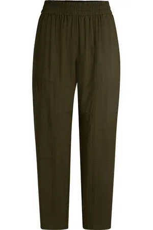 HUGO BOSS Pantaloni della tuta in tessuto fluido con impunture