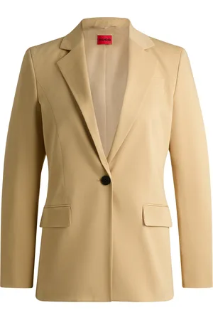 HUGO BOSS Giacca di lunghezza media in materiale elasticizzato