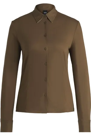 HUGO BOSS Camicetta extra slim fit in jersey di cotone