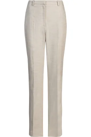 HUGO BOSS Pantaloni relaxed fit in tessuto elasticizzato mélange