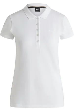 HUGO BOSS Polo in piqué di cotone con logo