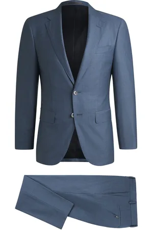 HUGO BOSS Abito slim fit in lana vergine e seta