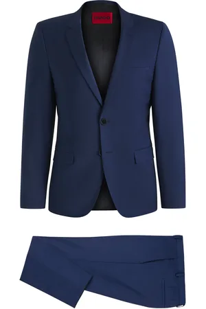 HUGO BOSS Abito extra slim fit in misto lana