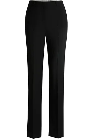 HUGO BOSS Pantaloni regular fit in lana vergine italiana