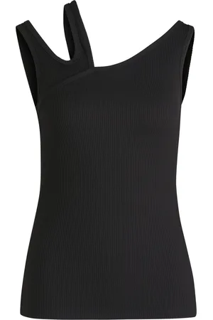 HUGO BOSS Canotta a coste con dettaglio cut-out