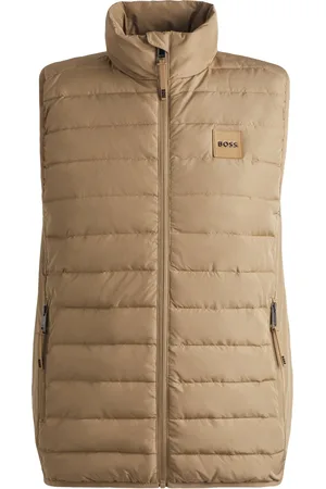 HUGO BOSS Gilet da equitazione idrorepellente con toppa con logo