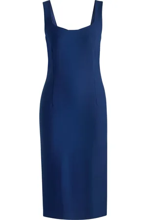 HUGO BOSS Vestito midi aderente in tessuto elasticizzato