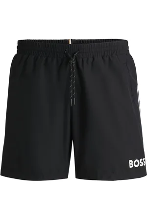HUGO BOSS Boxer da mare ad asciugatura rapida con dettagli a contrasto