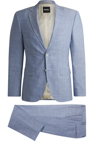 HUGO BOSS Abito regular fit con motivo all-over
