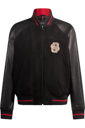 HUGO BOSS X Creation of the Gods Giubbotto stile college con ricamo