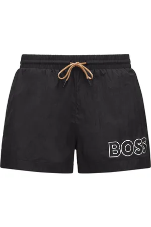 HUGO BOSS Boxer da mare ad asciugatura rapida con logo profilato
