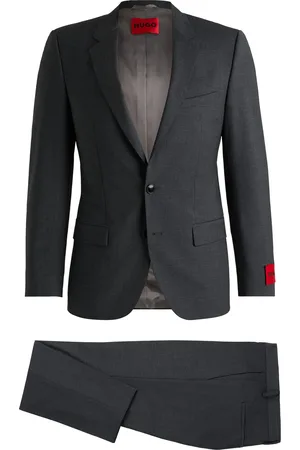 HUGO BOSS Abito slim fit in misto lana elasticizzato ad alte prestazioni