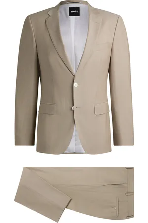 HUGO BOSS Abito slim fit in misto lana