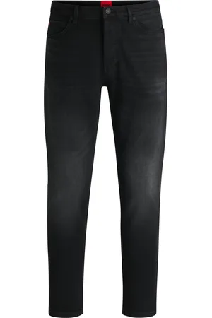 HUGO BOSS Jeans con fit affusolato in denim elasticizzato intenso