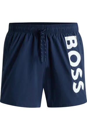 HUGO BOSS Boxer da mare in tessuto ad asciugatura rapida con logo a contrasto