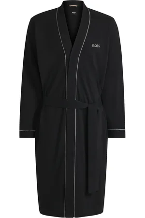HUGO BOSS Vestaglia in jersey di cotone con logo ricamato