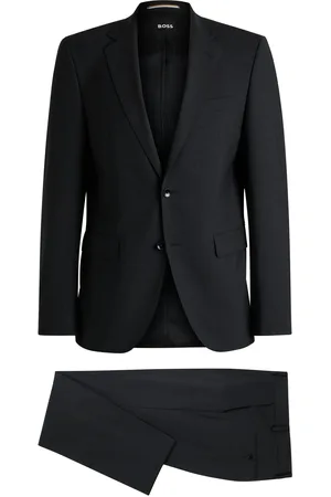 HUGO BOSS Abito regular fit in lana vergine elasticizzata