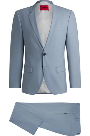 HUGO BOSS Abito slim fit in misto lana elasticizzato ad alte prestazioni