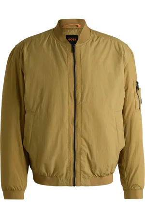 HUGO BOSS Bomber idrorepellente con targhetta con logo