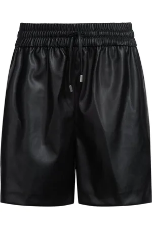 HUGO BOSS Shorts in similpelle con vita elasticizzata