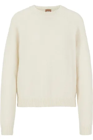 HUGO BOSS Maglione a girocollo in tessuto elasticizzato