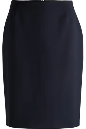 HUGO BOSS Gonna a tubino slim fit in lana vergine