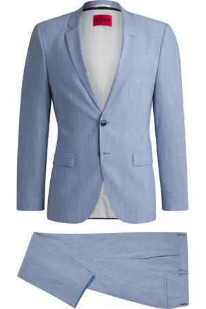 HUGO BOSS Abito extra slim fit in misto lana mélange