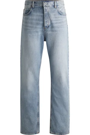 HUGO BOSS Jeans baggy fit in denim di cotone pesante