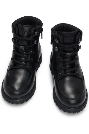 HUGO BOSS Stivali stile trekking per bambini in pelle