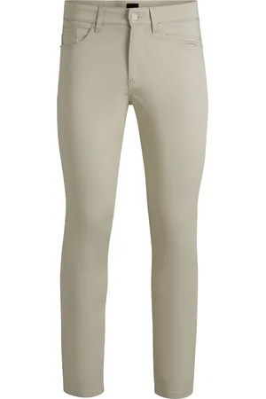 HUGO BOSS Pantaloni slim fit Delaware in satin elasticizzato