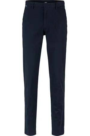 HUGO BOSS Chino slim fit in gabardine di cotone elasticizzato