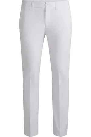 HUGO BOSS Pantaloni slim fit in tessuto elasticizzato idrorepellente