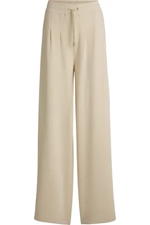 HUGO BOSS Pantaloni della tuta a gamba larga con pince