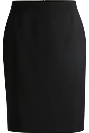 HUGO BOSS Gonna a tubino slim fit in lana vergine