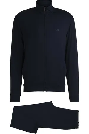 HUGO BOSS Tuta sportiva relaxed fit in tessuto elasticizzato con logo