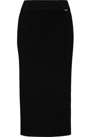 HUGO BOSS Gonna a tubino in maglia jacquard