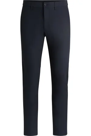 HUGO BOSS Pantaloni slim fit in tessuto elasticizzato idrorepellente