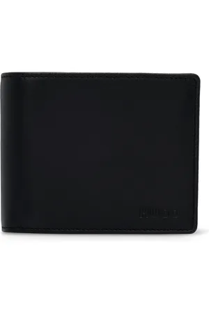 HUGO BOSS Portafoglio in pelle con logo goffrato