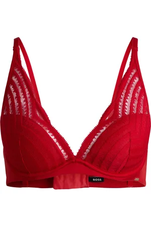 HUGO BOSS Reggiseno con ferretto, coppe imbottite e dettagli in pizzo
