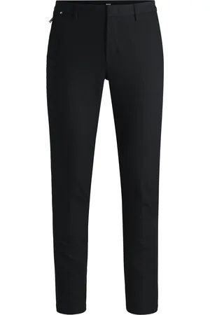 HUGO BOSS Pantaloni slim fit in misto cotone elasticizzato