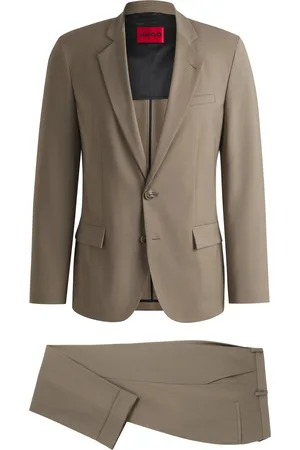 HUGO BOSS Abito slim fit in tessuto elasticizzato ad alte prestazioni