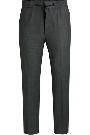 HUGO BOSS Pantaloni extra slim fit in tessuto elasticizzato con micromotivo